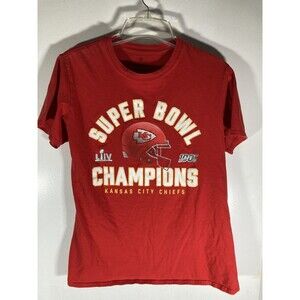Kansas City Chiefs Super Bowl LIV Champions • Red Mens Graphic T-Shirt (M) EUC
